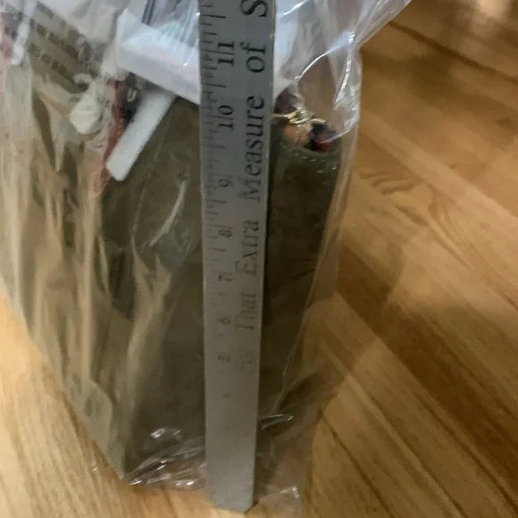 Dooney Bourke Olive Suede Maxine Tote **NEW** - Picture 5 of 7